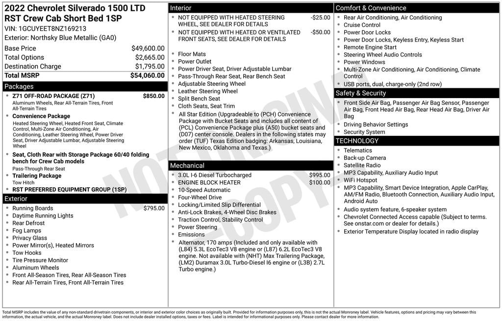 chevrolet silverado 1500 limited 2022 1GCUYEET8NZ169213 image chevrolet silverado 1500 limited 2022 1GCUYEET8NZ169213 image